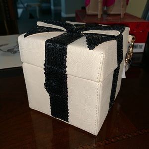 Betsy’s Johnson Cream Sequined Gift Box Crossbody